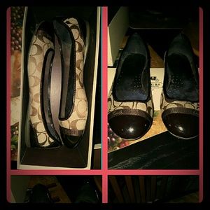 Coach Cecile 12cm Signature Ballet Flats