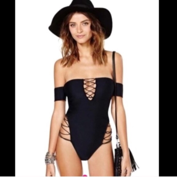 Influence Other - 🌿🌺 off shoulder monokini