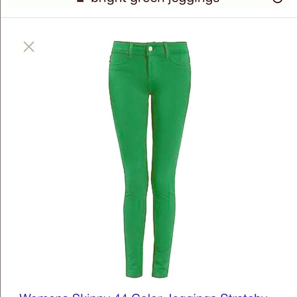 Green jeggings!