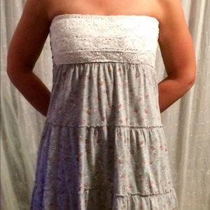 Strapless summer dress