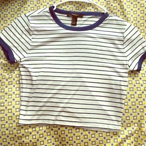Black and white crop/ forever21