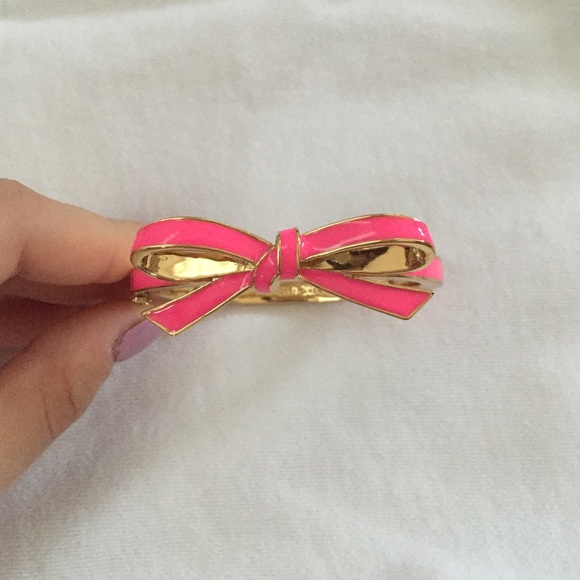 Kate Spade pink bow bracelet