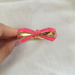 Kate Spade pink bow bracelet