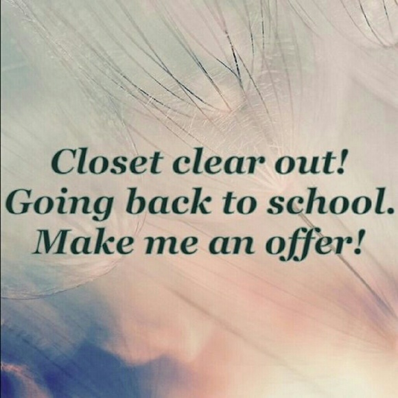 Going back to college August 25,  need items gone