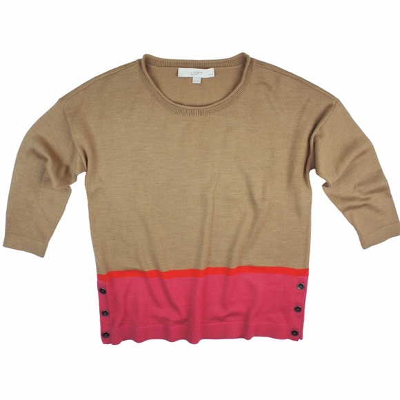 LOFT Sweaters - New ANN TAYLOR LOFT Colorblock Dolman Sweater