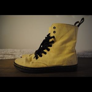 Yellow canvas Dr. Martens