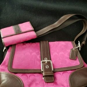 Authenric Coach purse and wallet set
