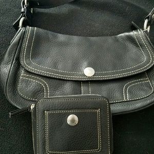 Authentic Leather Coach Purse and Wallet set