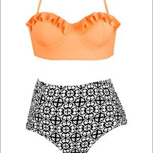 High waisted bikini set