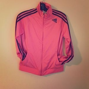 Adidas pink outwear