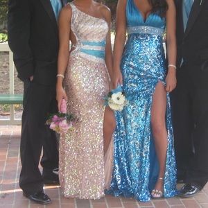Prom dress one shoulder