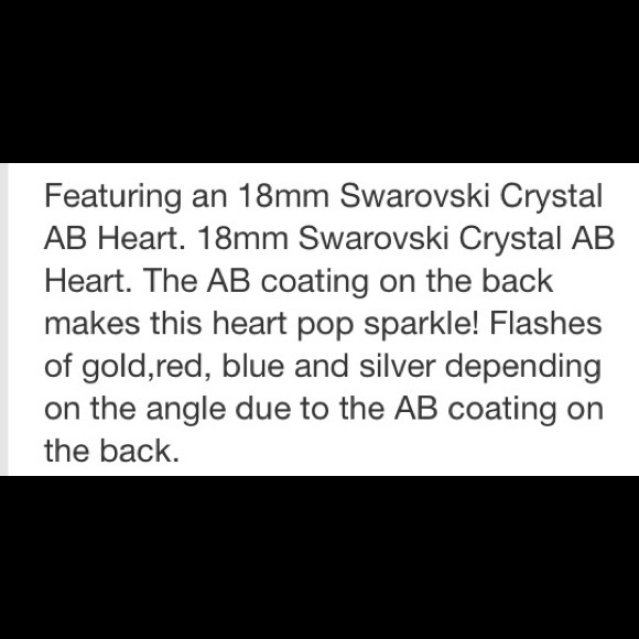 Swarovski Crystal Heart Necklace - Picture 3 of 4