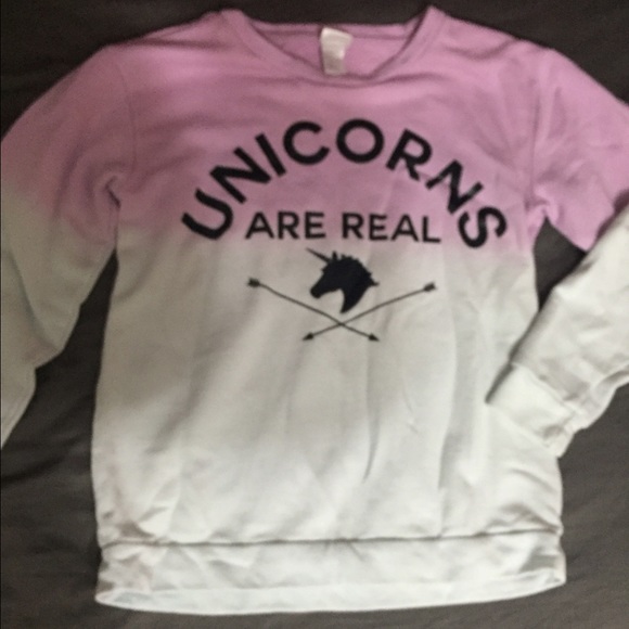 FINAL PRICE unicorns are real pull over sweatshirt