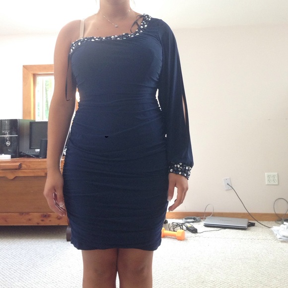 Navy blue formal dress
