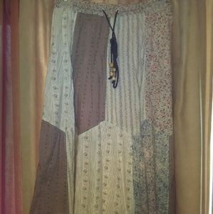 Light weight bohemian summer skirt