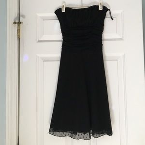 Black Strapless Cocktail Dress