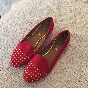 Shoe Dazzle size 8.5 Red Flats