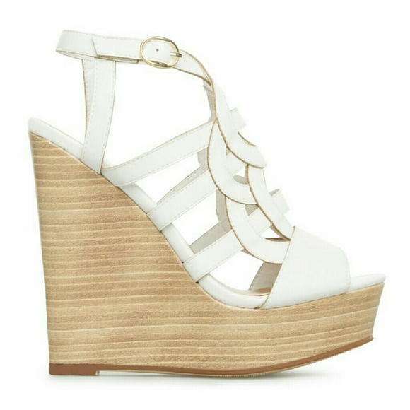 Paisley wedge sandals heels - Picture 3 of 4