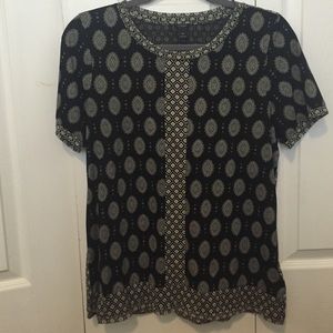 J. Crew silky short sleeved shirt