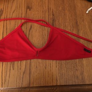 Jolyn red vent top