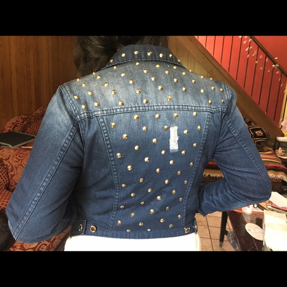 Edgy denim jacket