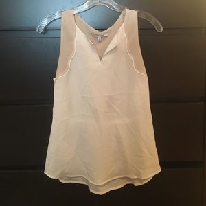 White chiffon blouse!