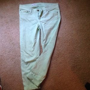 MOVING MUST SELL GAP mint green skinny jeans