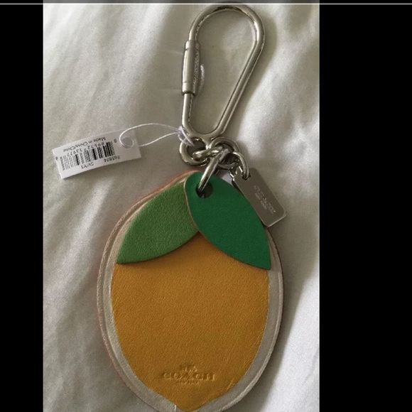 Coach Accessories - ✨🍋COACH "LEMON" Keychain - 💥FIRM PRICE💥