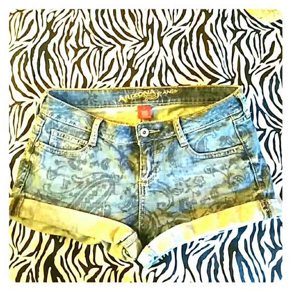 Arizona denim printed shorts