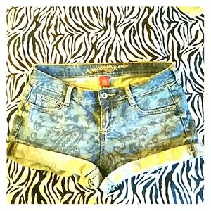 Arizona denim printed shorts