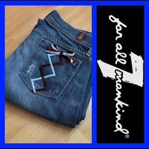 7 FOR ALL MANKIND: Justine Tahiti ribbon - size 25