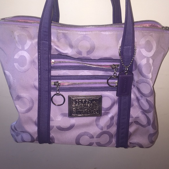 Lavender Coach Poppy purse