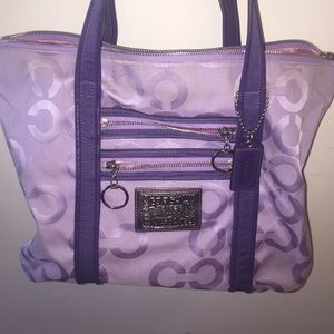 Lavender Coach Poppy purse