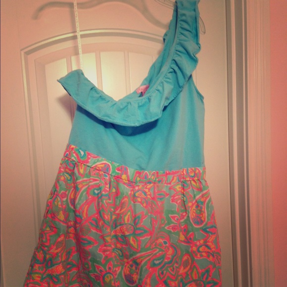 LILLY PULITZER ONE SHOULDER DRESS