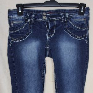 Cropped Dark Wash Jeans