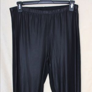 Leather Front Leggings