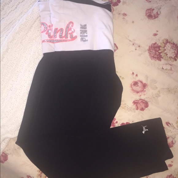 FLASH SALE💕Cute NWOT pink yogas!