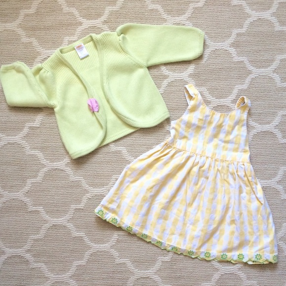 ⛔️ SOLD! ⛔️ Baby Girl Summer Dress & Knitted Sweater