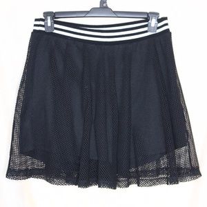 Mesh Skirt with Attached Jersey Shorts