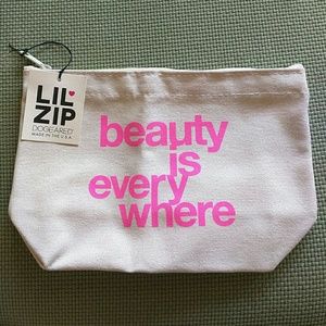 Dogeared lil zip beauty is everywhere makeup bag