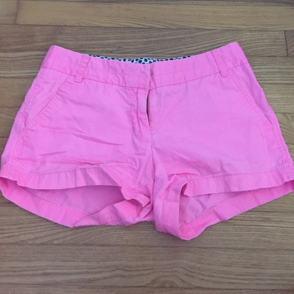 Jcrew Hot Pink Chino Shorts