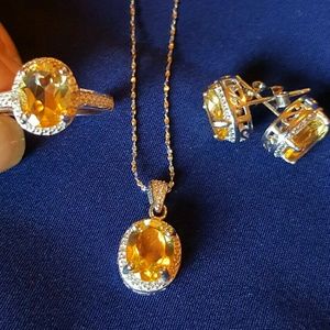 NWOT  -  Citrine set in sterling silver