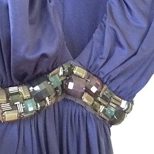 Sky brand bejeweled low cut shirt, small.