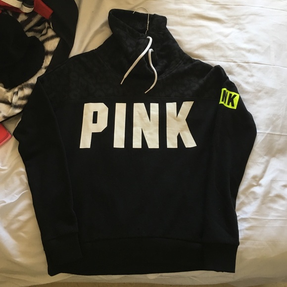 NWOT vs pink cowl neck with zebra print