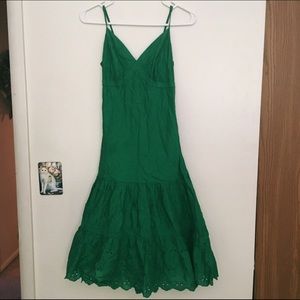 Gap Green Eyelet Dress