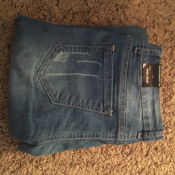 Distressed, skinny jeans!