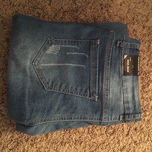 Distressed, skinny jeans!