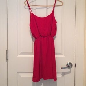 Francesca's Red Bow Back Dress-Size S