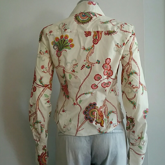 NWOT Hilfiger 100% Cotton Button-down Print Shirt - Picture 3 of 3