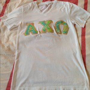 AXO Alpha Chi Omega Lettered Shirt